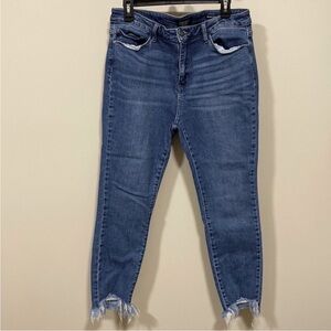 EUC Judy Blue Skinny Fit Medium Wash Ankle Cropped Denim Jeans